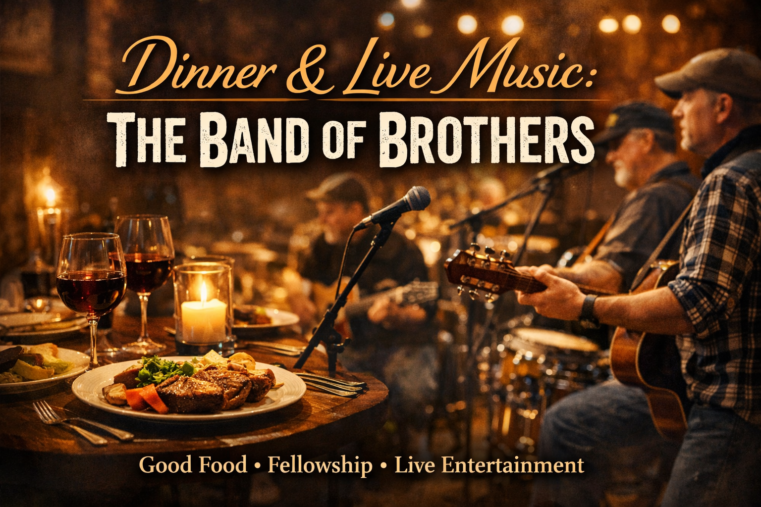 FEB 21: Dinner & Live Music: The Band of Brothers Live
