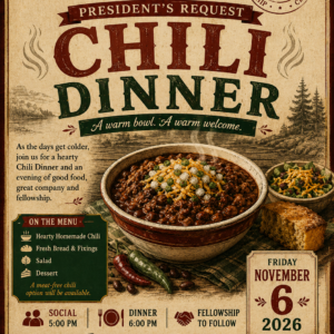 Chili Dinner - PRD November