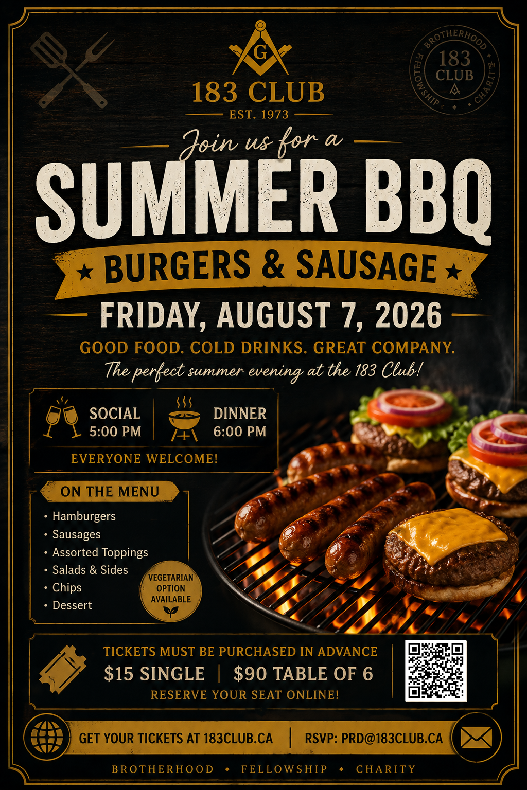 President’s Request Summer BBQ – August 2026
