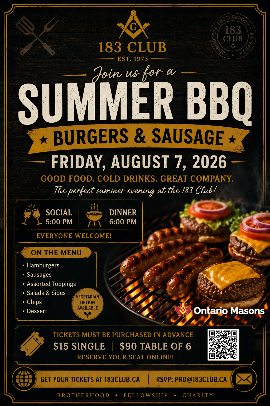 President’s Request Summer BBQ – August 2026
